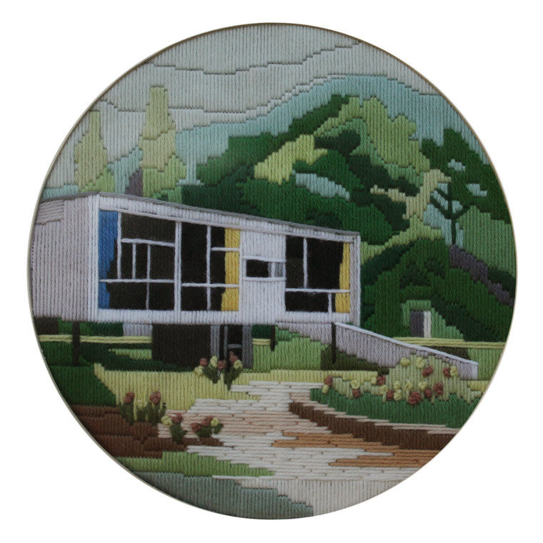 Rose Seidler house long stitch embroidery